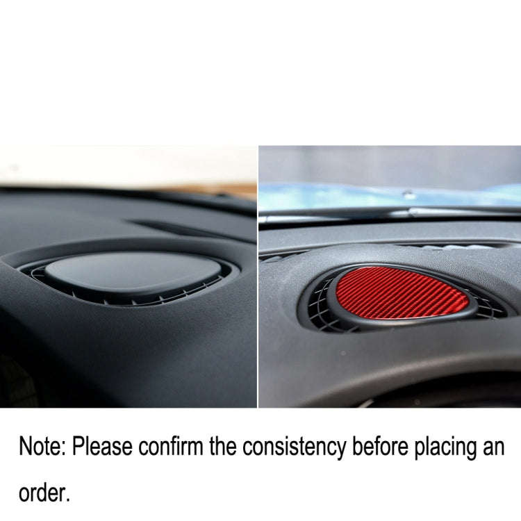 Car Carbon Fiber Dashboard Decorative Sticker for BMW Mini Cooper JCW One F56 F55 F54, Left and R...
