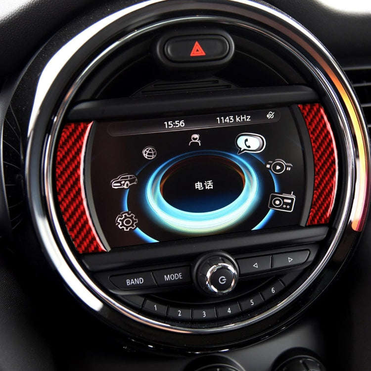 Car Carbon Fiber Navigation Decorative Sticker for BMW Mini Cooper Countryman Clubman F54 F55 F56...