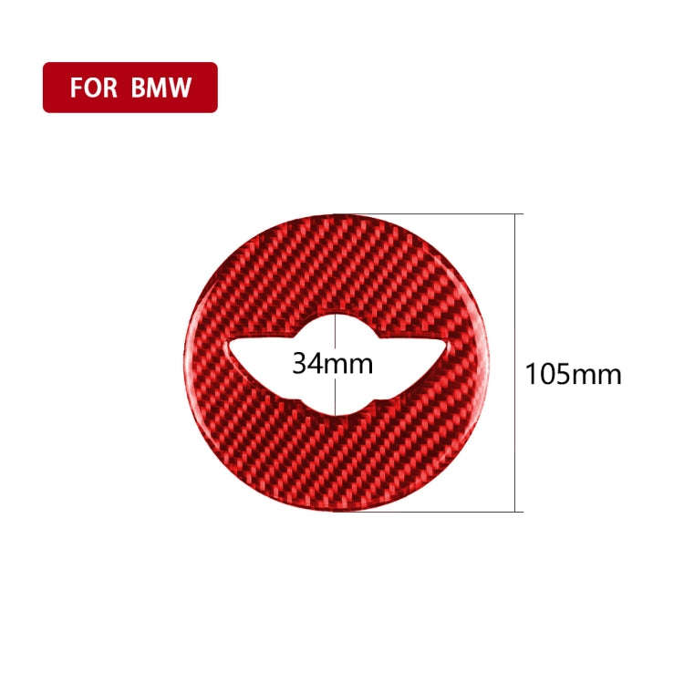 Car Carbon Fiber Steering Wheel Logo Decorative Sticker for BMW Mini Cooper Countryman F60 F55 F5...