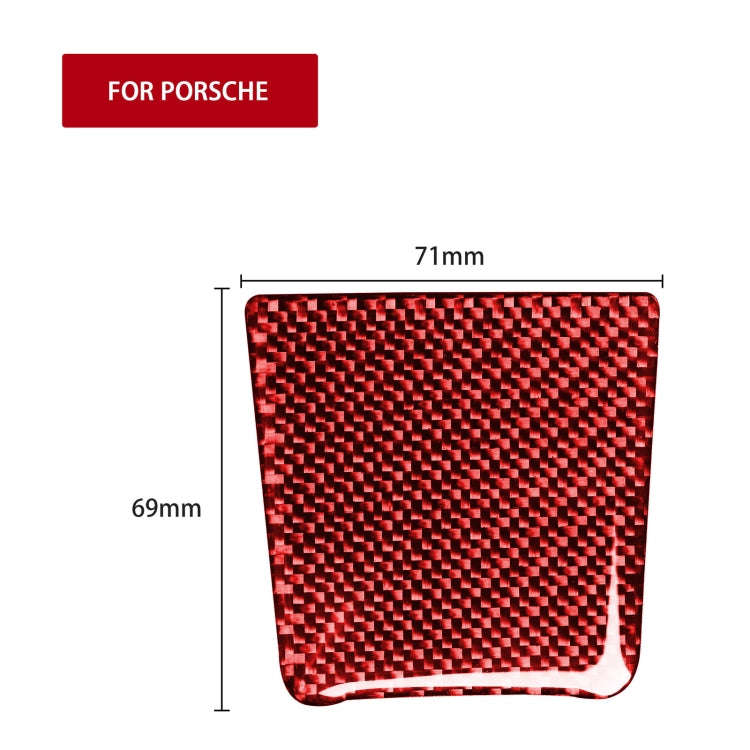 Car Carbon Fiber Battery Cover Decorative Sticker for Porsche Macan 2014-2021, Left and Right Dri...