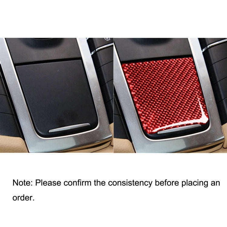Car Carbon Fiber Battery Cover Decorative Sticker for Porsche Macan 2014-2021, Left and Right Dri...