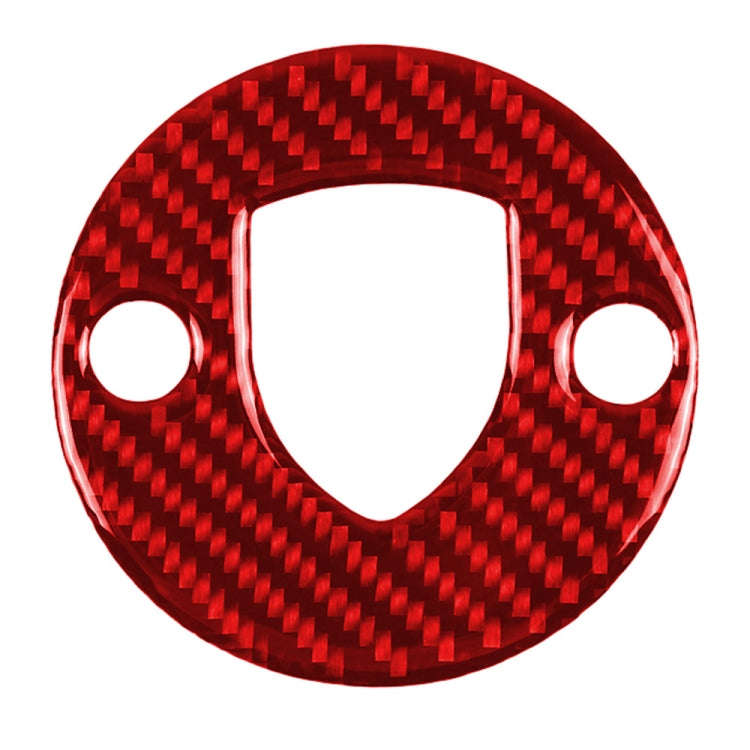 Car Carbon Fiber Steering Wheel Decorative Sticker for Porsche Macan 2014-2021, Left and Right Dr...
