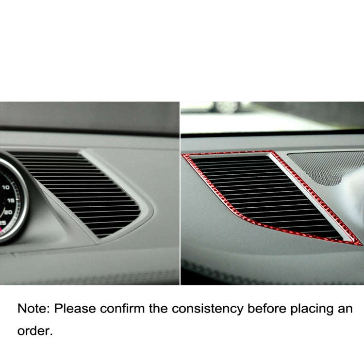 Car Carbon Fiber Dashboard Air Outlet Panel Decorative Sticker for Porsche Macan 2014-2021, Left ...
