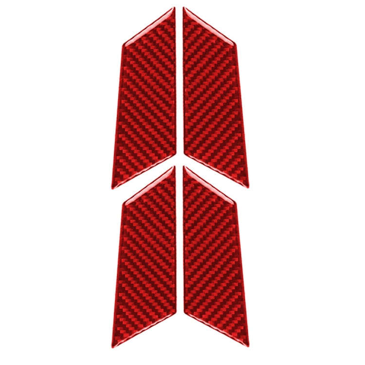 Car Carbon Fiber Inner Door Bowl Panel Decorative Sticker for Porsche Macan 2014-2021, Left and R...