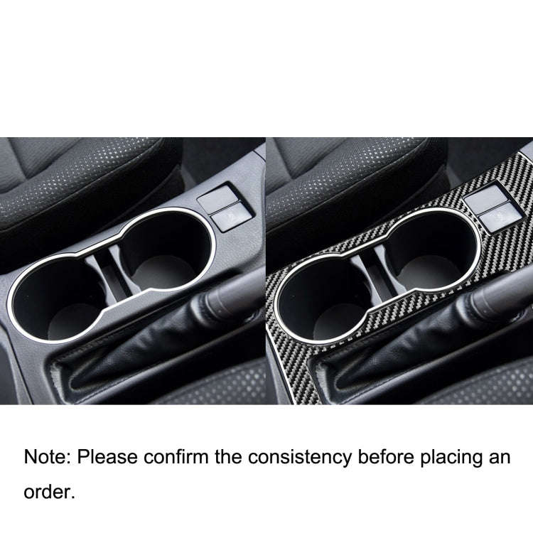 Car Carbon Fiber Rear Water Cup Holder Panel A Decorative Sticker for Toyota Corolla / Levin 2014...