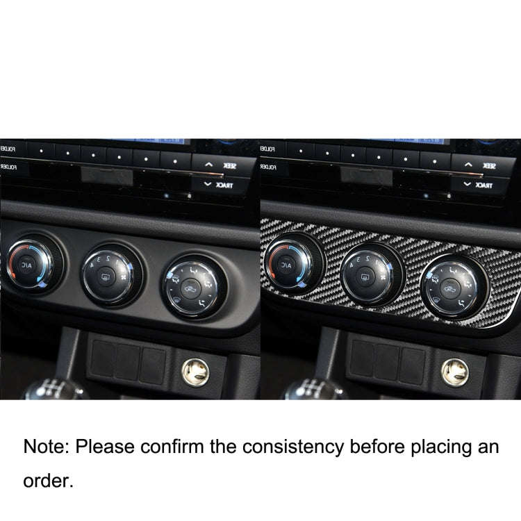 Car Carbon Fiber Air Conditioning Switch Panel Decorative Sticker for Toyota Corolla / Levin 2014...