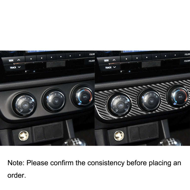 Car Carbon Fiber Air Conditioning Switch Panel Decorative Sticker for Toyota Corolla / Levin 2014...