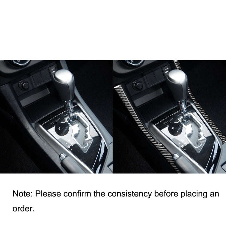 Car Carbon Fiber Side of Gear Decorative Sticker for Toyota Corolla / Levin 2014-2018, Left Drive