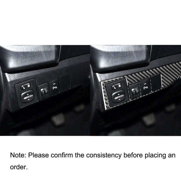 Car Carbon Fiber Headlight Switch Decorative Sticker for Toyota Corolla / Levin 2014-2018, Left D...