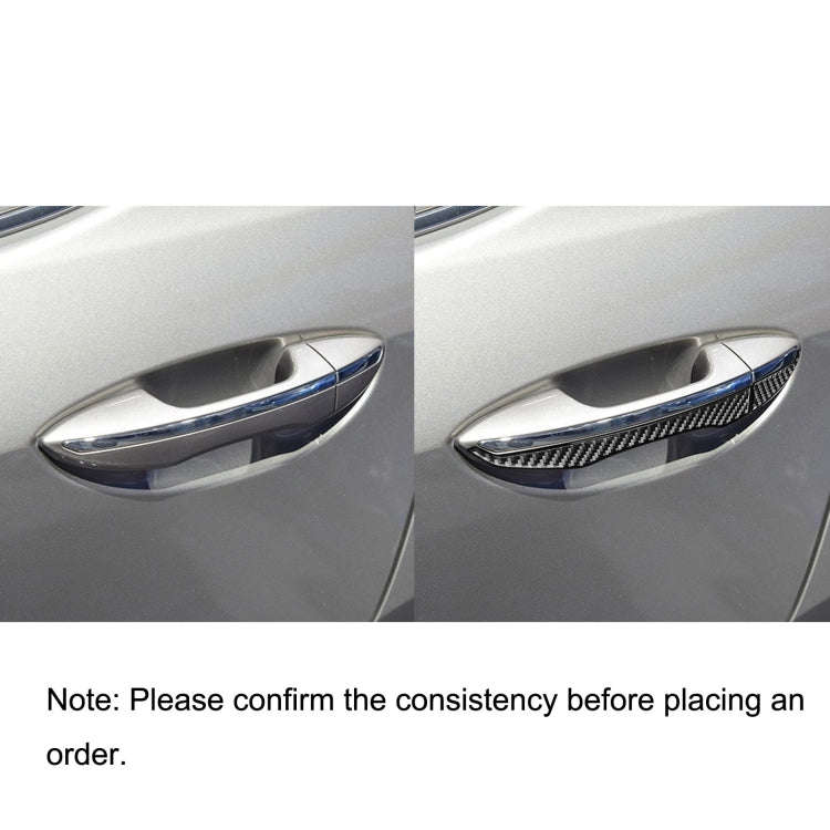 Car Carbon Fiber Door Outside Handle Decorative Sticker for Toyota Corolla / Levin 2014-2018, Lef...