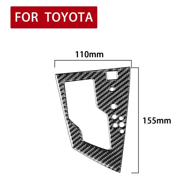 Car Carbon Fiber Gear Panel Decorative Sticker for Toyota Corolla / Levin 2014-2018, Right Drive ...