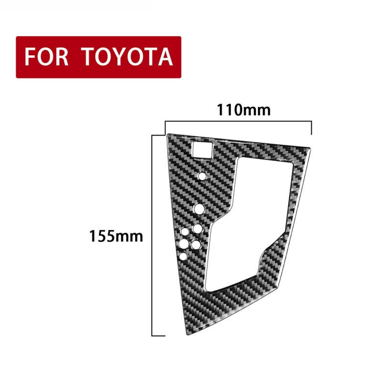 Car Carbon Fiber Gear Panel Decorative Sticker for Toyota Corolla / Levin 2014-2018, Left Drive (...