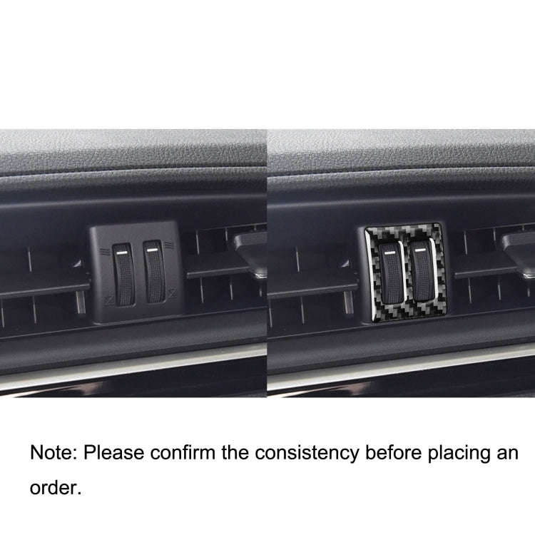 Car Carbon Fiber Central Air Outlet Switch Decorative Sticker for Toyota Corolla / Levin 2014-201...