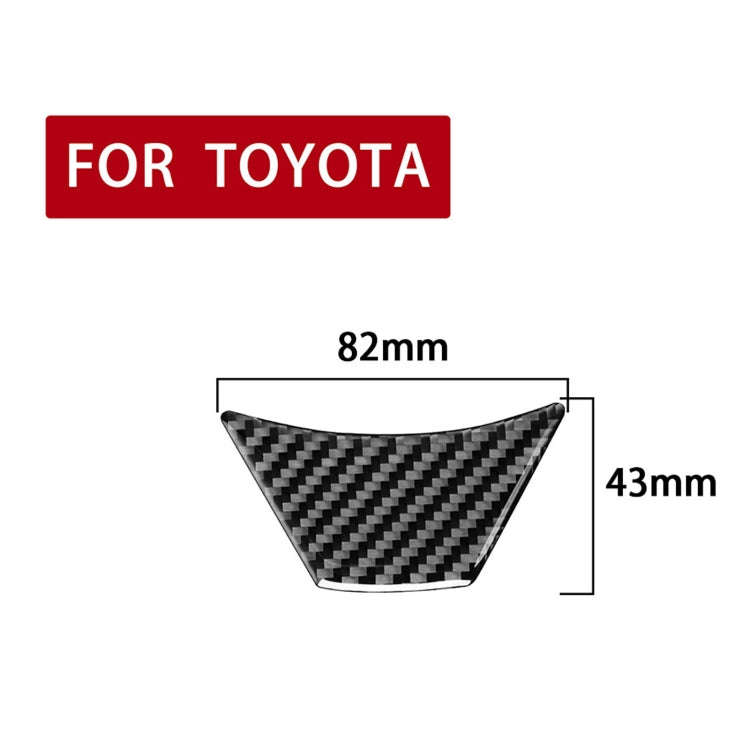 Car Carbon Fiber Steering Wheel Decorative Sticker for Toyota Corolla / Levin 2014-2018, Left and...