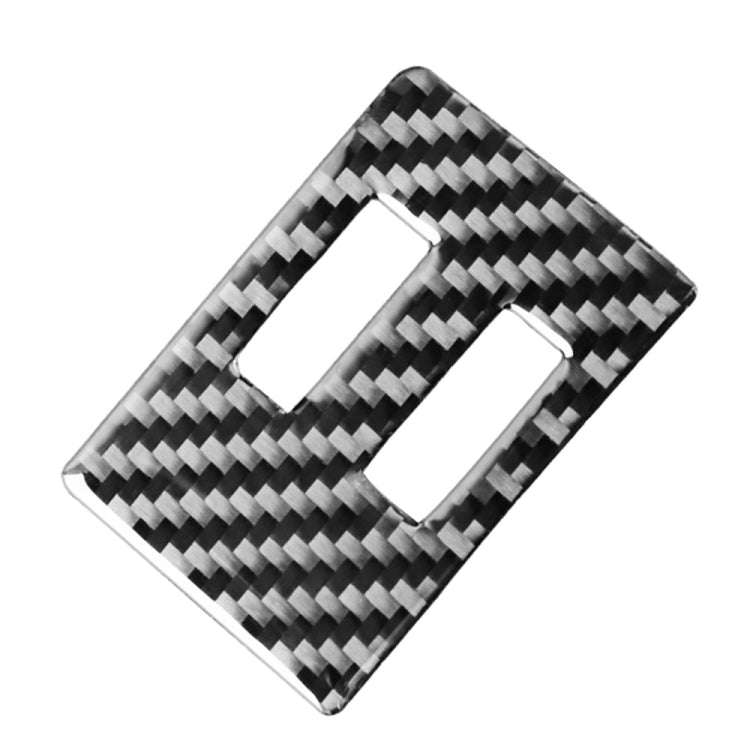 Car Carbon Fiber Air Conditioning Knob Decorative Sticker for Audi A6L / A7 2019-, Right Drive