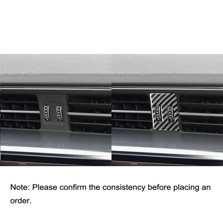 Car Carbon Fiber Air Conditioning Knob Decorative Sticker for Audi A6L / A7 2019-, Right Drive