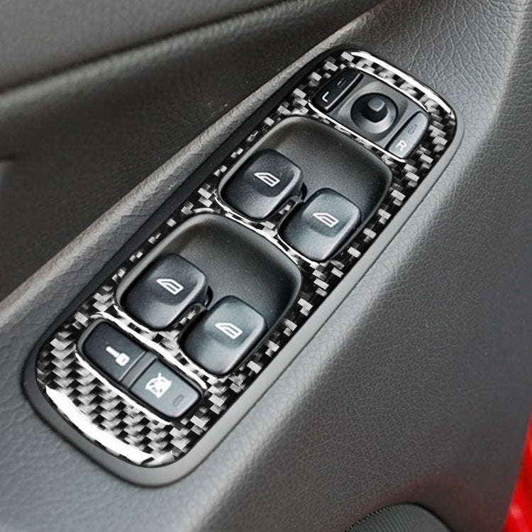 4 in 1 Car Carbon Fiber Door Set A Decorative Sticker for Volvo XC90 2003-2014, Left Drive