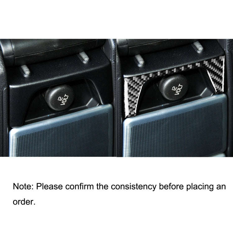 Car Carbon Fiber Rear Control Panel Decorative Sticker for Volvo XC90 2003-2014, Left and Right D...
