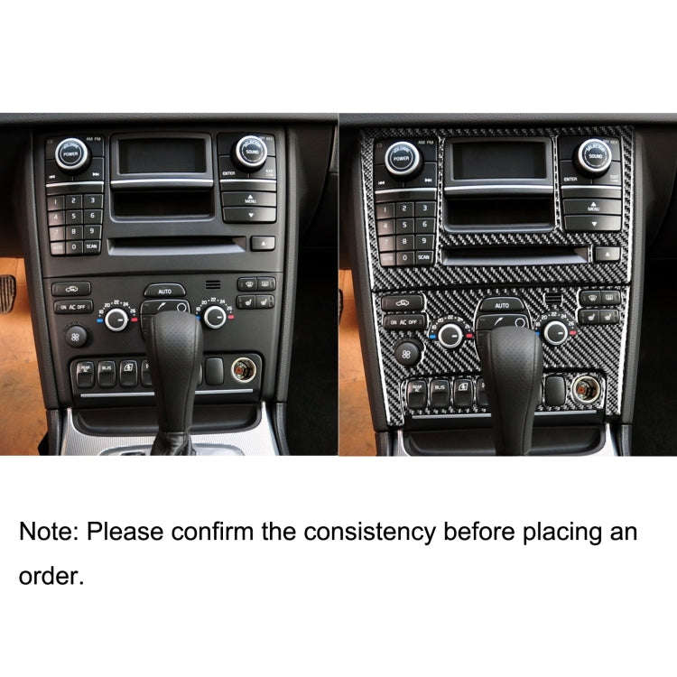 Car Carbon Fiber Control Panel Set B Decorative Sticker for Volvo XC90 2003-2014, Left and Right ...
