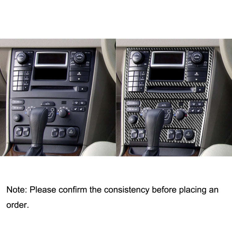 Car Carbon Fiber Control Panel Set A Decorative Sticker for Volvo XC90 2003-2014, Left and Right ...