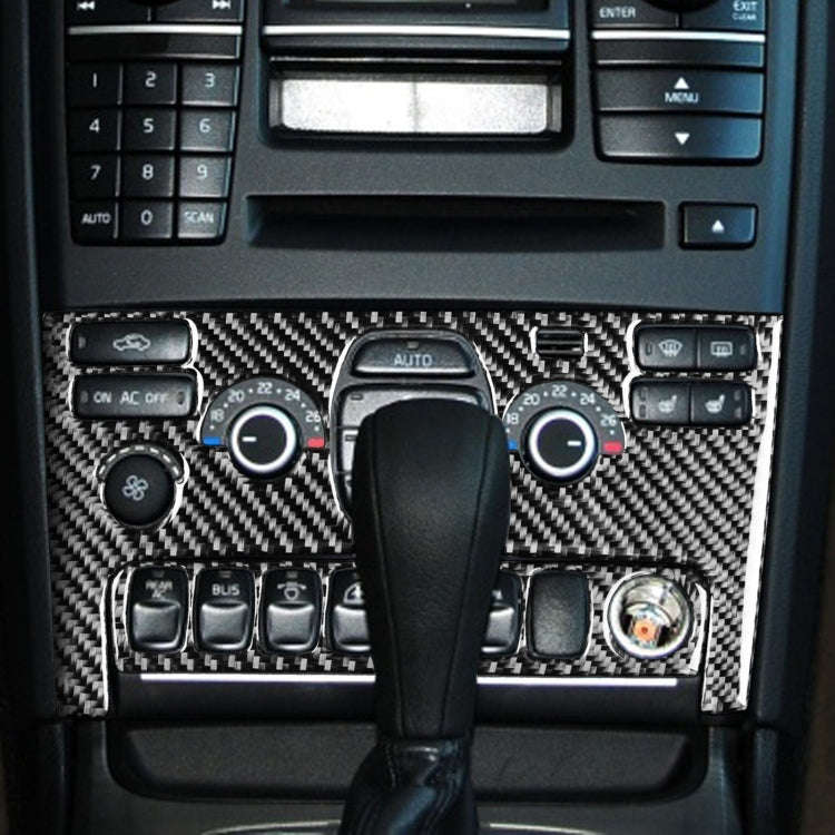 Car Carbon Fiber Air Conditioning Panel B Decorative Sticker for Volvo XC90 2003-2014, Left and R...