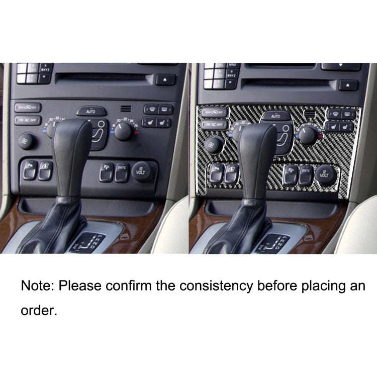 Car Carbon Fiber Air Conditioning Panel A Decorative Sticker for Volvo XC90 2003-2014, Left and R...