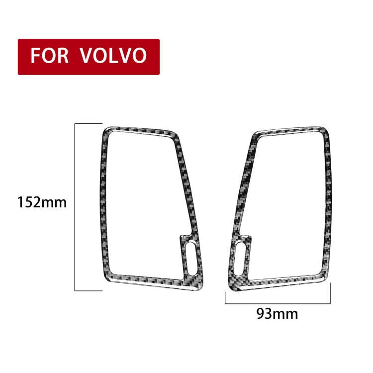 Car Carbon Fiber Two Sides Air Outlet Decorative Sticker for Volvo XC90 2003-2014, Left and Right...