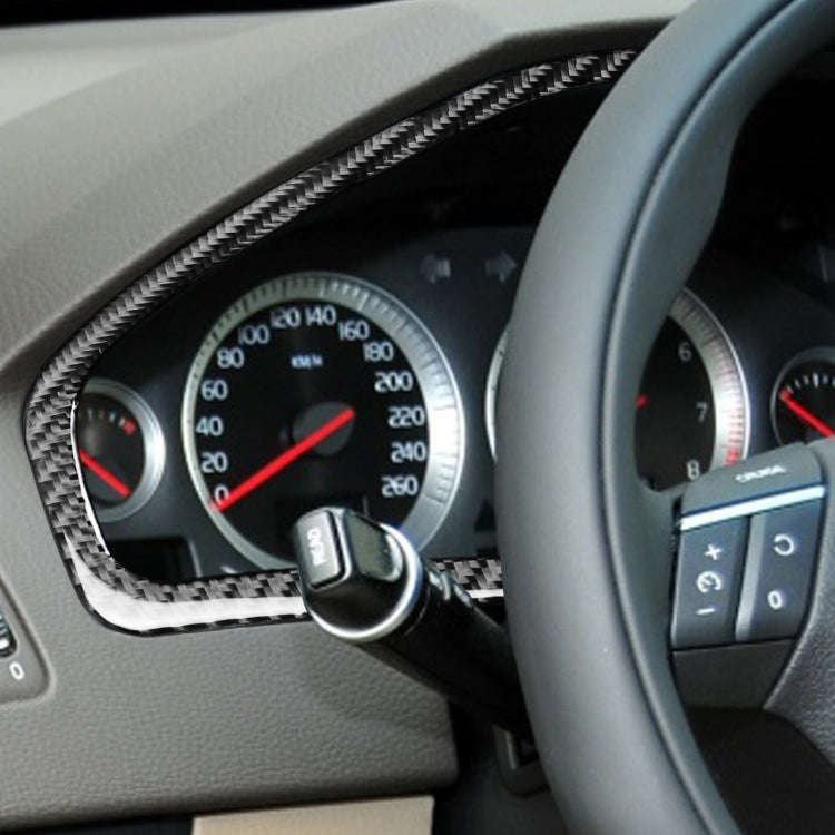 Car Carbon Fiber Speedometer Decorative Sticker for Volvo XC90 2003-2014, Left and Right Drive Un...