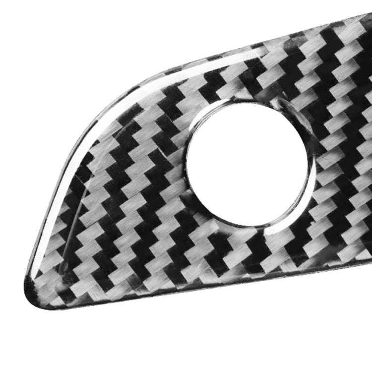 Car Carbon Fiber Front Passenger Seat Storage Box Switch Decorative Sticker for Audi A6L / A7 201...