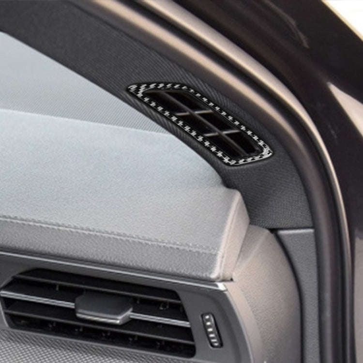 Car Carbon Fiber A-pillar Air Outlet Decorative Sticker for Audi A6L / A7 2019-, Left and Right D...