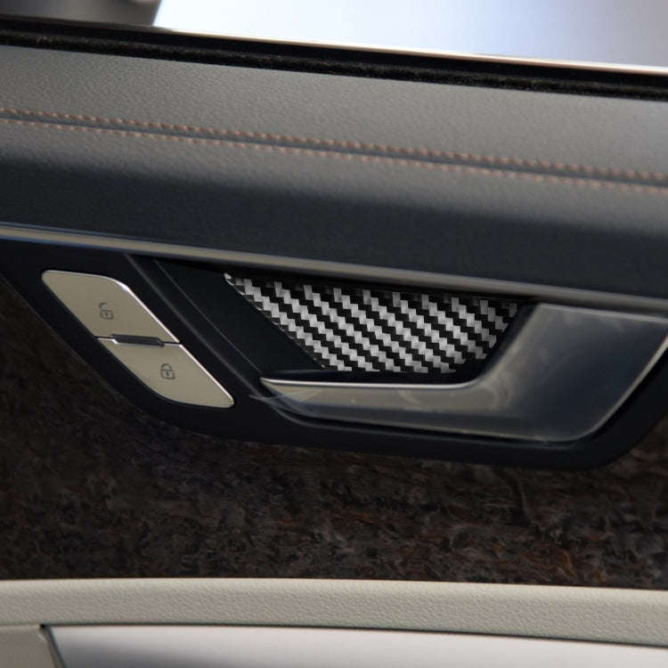 Car Carbon Fiber Inner Door Bowl Decorative Sticker for Audi A6L / A7 2019-, Left and Right Drive...