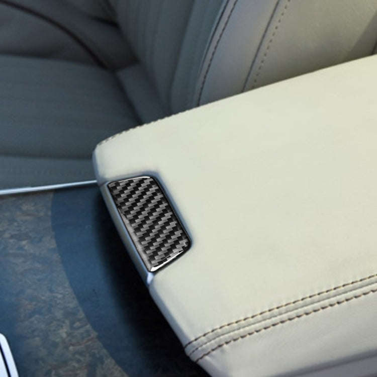 Car Carbon Fiber Armrest Box Decorative Sticker for Audi A6L / A7 2019-, Left and Right Drive Uni...