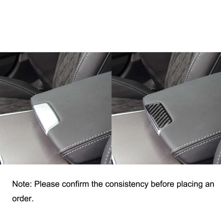 Car Carbon Fiber Armrest Box Decorative Sticker for Audi A6L / A7 2019-, Left and Right Drive Uni...