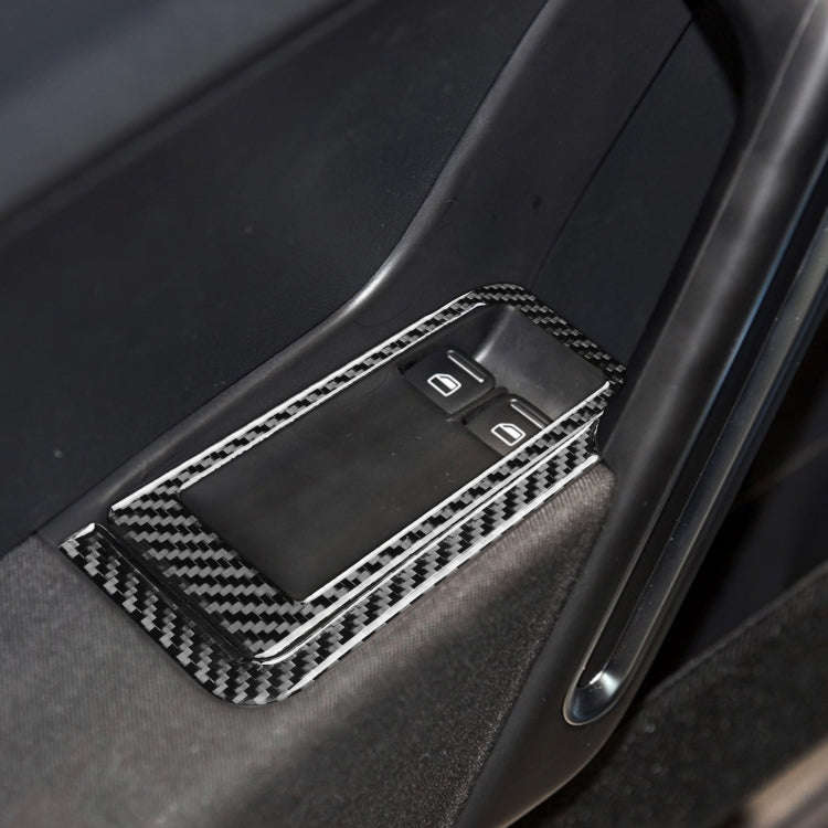 Car Carbon Fiber Glass Lift Panel Decorative Sticker for Volkswagen Beetle 2012-2019, Left Drive