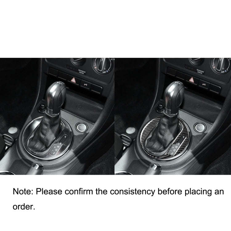 Car Carbon Fiber Gear Panel Inside Frame Decorative Sticker for Volkswagen Beetle 2012-2019, Righ...