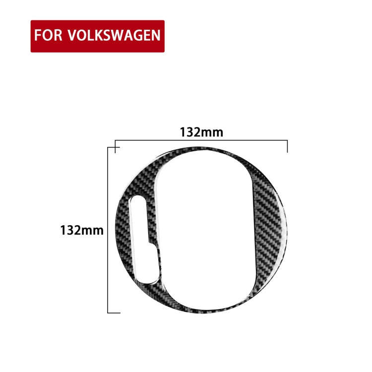 Car Carbon Fiber Gear Panel Inside Frame Decorative Sticker for Volkswagen Beetle 2012-2019, Left...