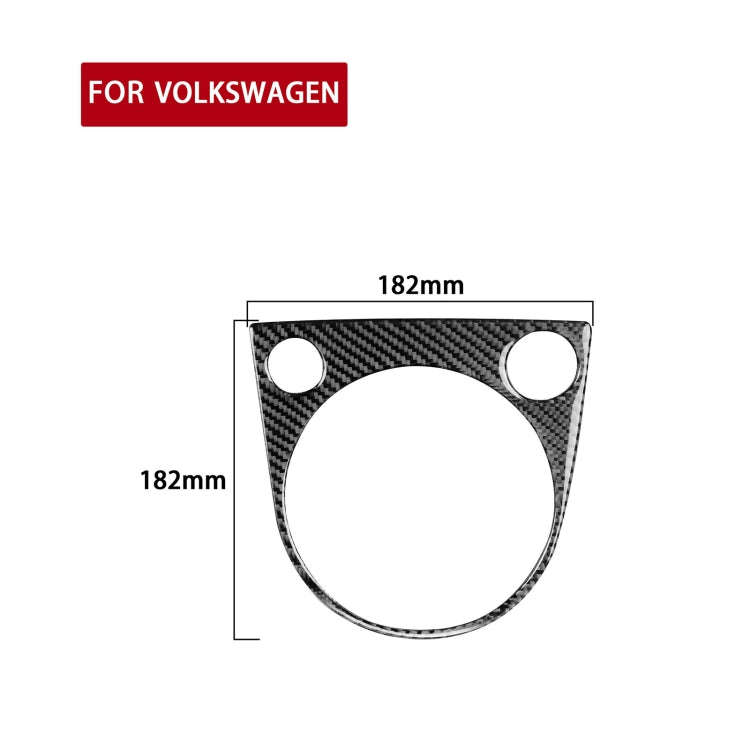 Car Carbon Fiber Gear Panel Frame B Decorative Sticker for Volkswagen Beetle 2012-2019, Left and ...