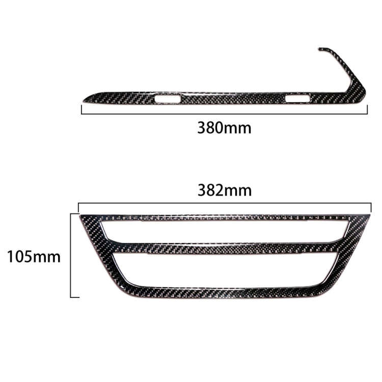 2 in 1 Car Carbon Fiber Air Conditioner CD Control Panel M Performance Decorative Sticker for BMW...