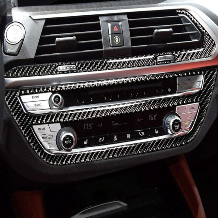 2 in 1 Car Carbon Fiber Air Conditioner CD Control Panel M Performance Decorative Sticker for BMW...