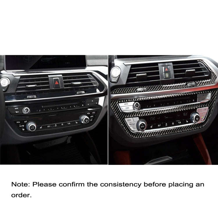 2 in 1 Car Carbon Fiber Air Conditioner CD Control Panel M Performance Decorative Sticker for BMW...