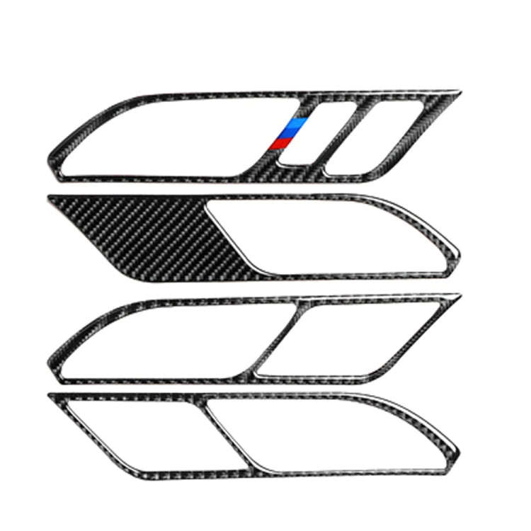 Car Carbon Fiber Inner Door Handle Solid Color Decorative Sticker for BMW G01 X3 2018-2020 / G02 ...