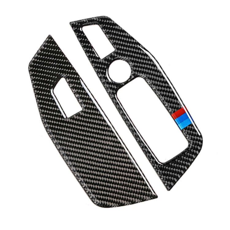 Car Carbon Fiber Window Glass Control Panel 3-color Decorative Sticker for BMW G01 X3 2018-2020 /...