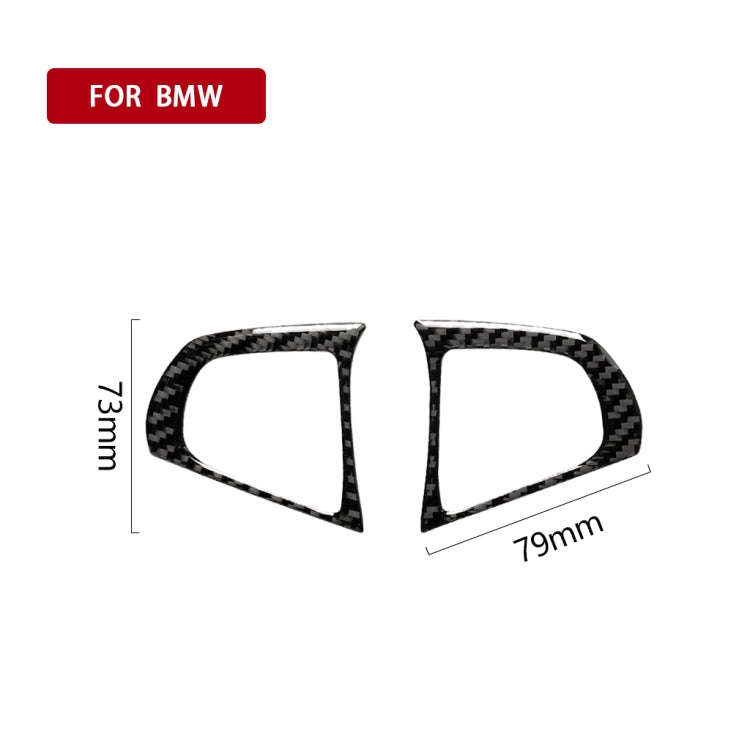 2 in 1 Car Carbon Fiber Steering Wheel Button Solid Color B Decorative Sticker for BMW G01 X3 201...