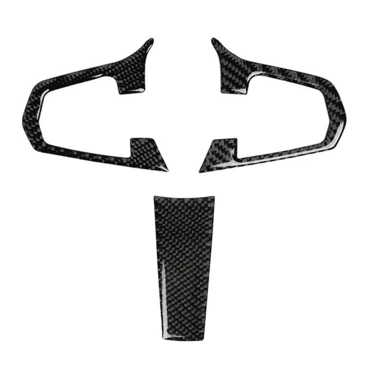 3 in 1 Car Carbon Fiber Steering Wheel Solid Color A Decorative Sticker for BMW G01 X3 2018-2020 ...