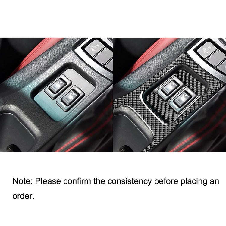 2 in 1 Car Carbon Fiber Central Armrest Panel Set B Decorative Sticker for Subaru BRZ / Toyota 86...