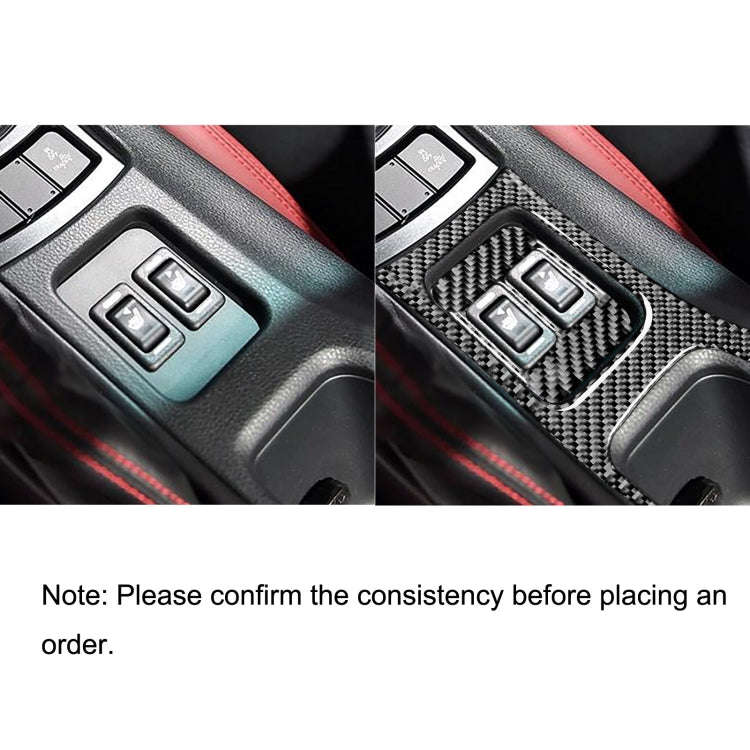 2 in 1 Car Carbon Fiber Central Armrest Panel Set B Decorative Sticker for Subaru BRZ / Toyota 86...