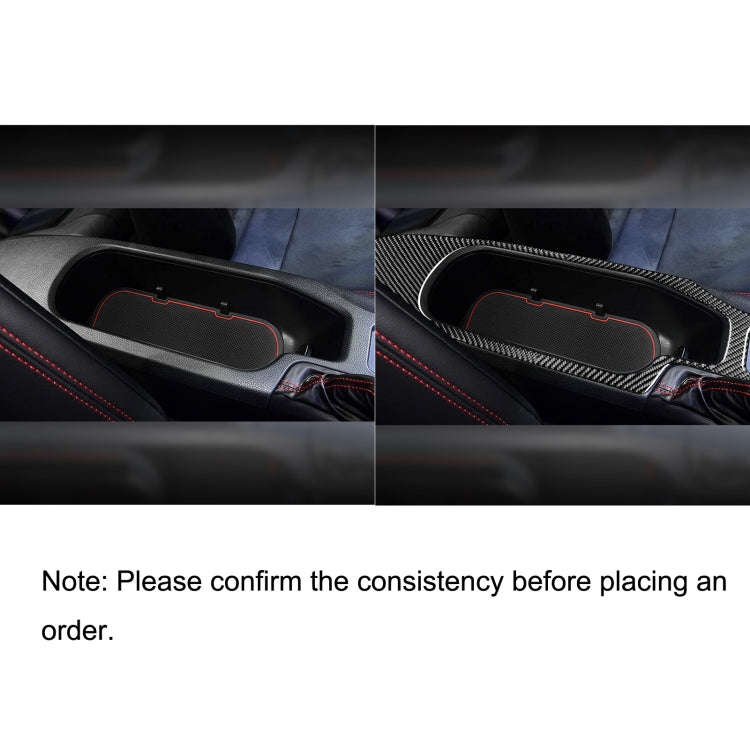 2 in 1 Car Carbon Fiber Central Armrest Panel Set A Decorative Sticker for Subaru BRZ / Toyota 86...