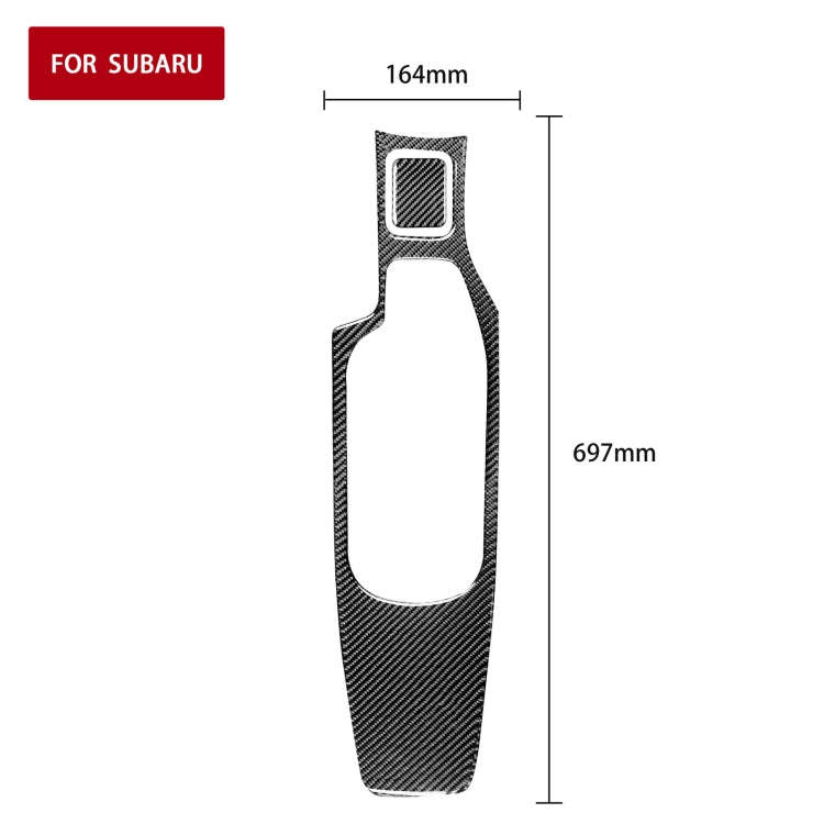 2 in 1 Car Carbon Fiber Central Armrest Panel Set A Decorative Sticker for Subaru BRZ / Toyota 86...
