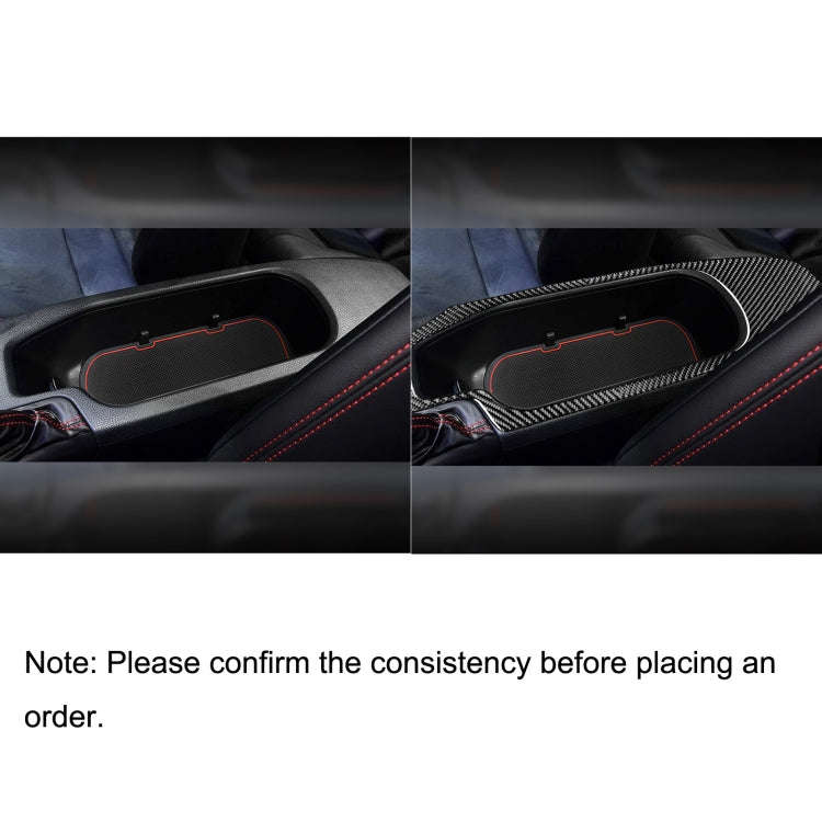 2 in 1 Car Carbon Fiber Central Armrest Panel Set A Decorative Sticker for Subaru BRZ / Toyota 86...