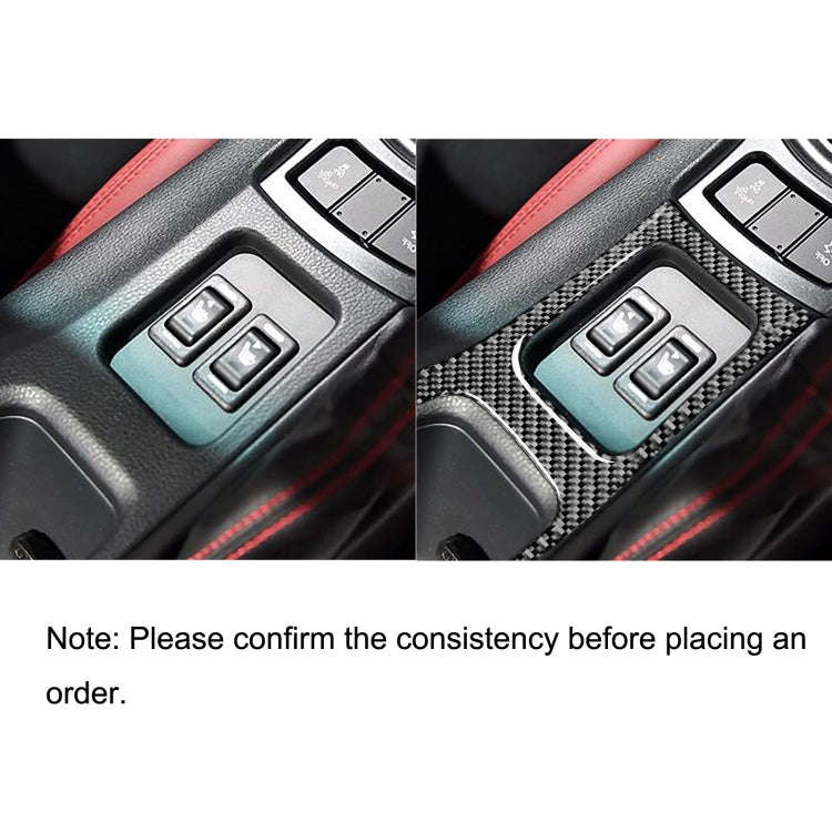 Car Carbon Fiber Central Armrest Panel Decorative Sticker for Subaru BRZ / Toyota 86 2017-2019, R...
